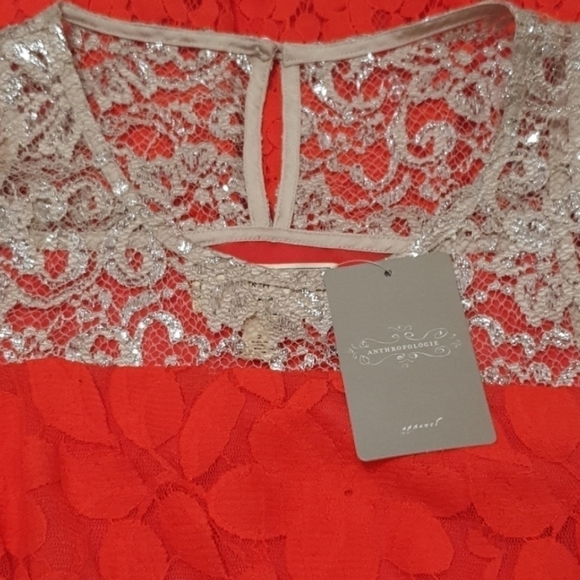 NWT ANTHROPOLOGIE Moulinette Soeurs  Rouge Red PeplumTop - Picture 6 of 11